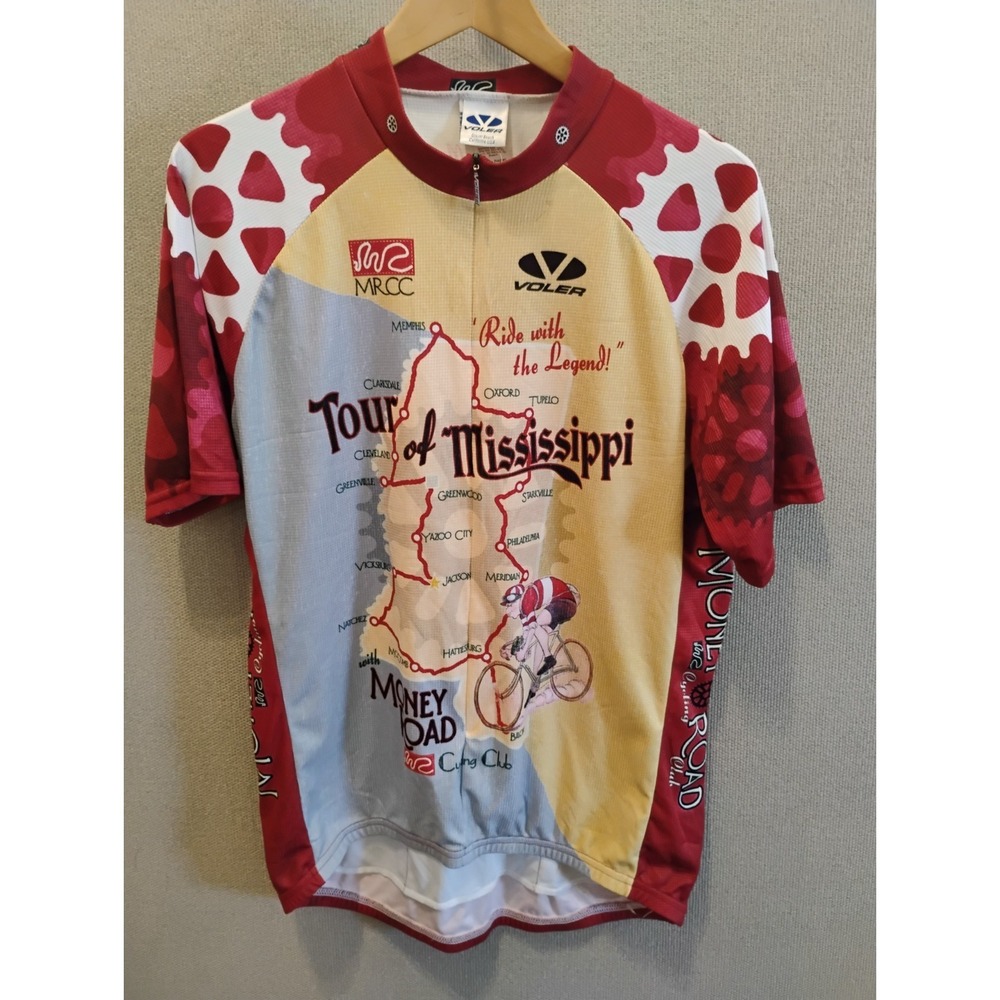 Voler Tour Of Mississippi Cycling Jersey 2XL NWOT 3/4 Zip